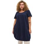 Kurzärmelige Zizzi Rundhals-Ausschnitt Damenkleider aus Baumwolle Größe XXL Große Größen 
