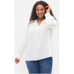 Reduzierte Weiße Kurzärmelige Zizzi Festliche Blusen aus Spitze für Damen Größe 3 XL 