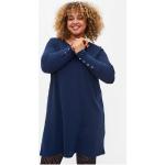 Reduzierte Marineblaue Zizzi Tunika-Blusen aus Polyester für Damen Größe XL 