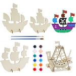 Piraten & Piratenschiff Modellschiffe aus Holz 
