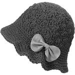 Graue Elegante Damenhüte aus Baumwolle Einheitsgröße für Partys für den für den Winter 