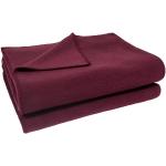 Bordeauxrote Unifarbene Zoeppritz Kuscheldecken & Wohndecken aus Fleece 