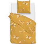 Gelbe Animal-Print Baumwollbettwäsche aus Baumwolle 155x220 