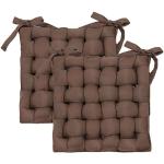 Schokoladenbraune Motiv Julius Zöllner Outdoor Kissen aus Textil maschinenwaschbar 40x40 