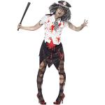 Schwarze Smiffys Zombiepolizei-Kostüme aus Polyester für Damen Größe S 
