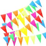 Rosa Wimpelketten 100-teilig zum Karneval / Fasching 