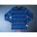 Blaue Langärmelige ZOO YORK T-Shirts für Herren Größe S 