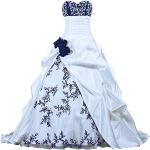 Marineblaue Elegante Brautkleider Prinzessin für Damen Größe L für die Braut für den für den Winter 