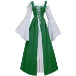 Grüne Maxi V-Ausschnitt Mittelalterkleider für Damen Größe 5 XL 