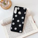 Reduzierte Schwarze Blumenmuster Huawei P30 Lite Hüllen Art: Bumper Cases mit Gänseblümchen-Motiv mit Bildern 