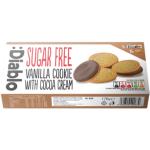 Zuckerfreie Kekse Diablo Zuckerfreies Vanille-Sandwich mit Kakaocreme, 176 g (mit Maltitol)