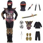 Reduzierte Schwarze Ninja-Kostüme für Kinder 