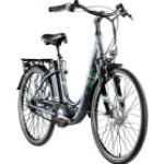 Zündapp E-Bike City Green 3.7 Damen 26 Zoll RH 46cm 7-Gang 374 Wh grau - [0664013275]