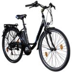Zündapp E-Bike City Z505 700c Damen 28 Zoll RH 48cm 6-Gang 360 Wh schwarz