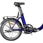 Zündapp E-Bike Faltrad ZT20 20 Zoll RH 36cm 3-Gang 280 Wh blau