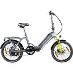 Zündapp E-Bike Faltrad ZT20R 20 Zoll RH 35cm 6-Gang 468 Wh grau grün