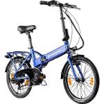 Zündapp E-Bike »Z101«, 6 Gang Shimano Tourney Schaltwerk, Kettenschaltung, Heckmotor 250 W, blau