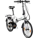Zündapp E-Bike »Z101«, 6 Gang Shimano Tourney Schaltwerk, Kettenschaltung, Heckmotor 250 W, weiß