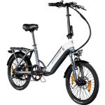 Zündapp E-Bike »ZT20R«, 6 Gang, Kettenschaltung, Heckmotor 250 W, grau