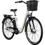 ZÜNDAPP E Damenrad 700c E-Bike Pedelec Z510 Citybike Elektrofahrrad 28" Fahrrad (weiß/grün, 48 cm)