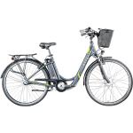 Zündapp Z510 700c E-Bike E Cityrad Damenrad Pedelec Elektrofahrrad Damen Fahrrad 28 Zoll (grau grün)