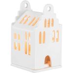 Weiße Minimalistische Räder Wohnzubehör Lichthäuser & Weihnachtsdörfer aus Porzellan 