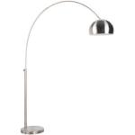 Silberne Zuiver Runde Design-Bogenlampen Glänzende aus Chrom höhenverstellbar 