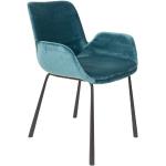 Reduzierte Blaue Moderne Zuiver Brit Armlehnstühle aus Textil Breite 50-100cm, Höhe 50-100cm, Tiefe 50-100cm 