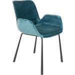 Blaue Moderne Zuiver Brit Esszimmerstühle & Küchenstühle mit Armlehne 