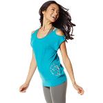 Zumba Fitness Right to Bare Arms Tee Funktionsshirt Kurzarm, Damen, Right to Bare Arms Tee, No Big Teal, Medium