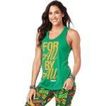 Grüne Sexy Zumba Fitness Tank-Tops für Damen Größe L für den für den Sommer 