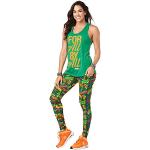 Grüne Sexy Zumba Fitness Tank-Tops für Damen Größe L für den für den Sommer 