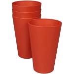 Rote zuperzozial Wassergläser 400 ml aus Kunststoff 4-teilig 