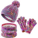 Reduzierte Mütze Schal Handschuh Sets für Kinder für Mädchen für den für den Winter 