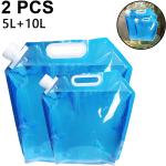 Wasserbeutel für Camping, reißfest, faltbar, BPA-frei, in 15L/20L/30L