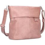 Zwei Damen Handtasche Mademoiselle M8 Umhängetasche 3 Liter klassische Crossbody Bag aus hochwertigem Kunstleder (blush)