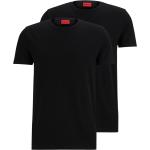 Schwarze HUGO BOSS HUGO Nachhaltige T-Shirts aus Baumwolle für Herren Größe XS 2-teilig 
