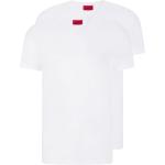 Weiße HUGO BOSS HUGO Bio Nachhaltige V-Ausschnitt T-Shirts aus Baumwolle für Herren Größe XS 2-teilig für den für den Sommer 