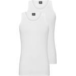 Weiße HUGO BOSS BOSS Herrenunterhemden aus Baumwolle Größe XL 2-teilig 