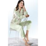 Rosa Unifarbene bader Pyjamas lang aus Baumwolle für Damen Größe M 