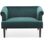 Reduzierte Grüne Atlantic Home Collection Zweisitzer-Sofas aus Samt Breite 50-100cm, Höhe 100-150cm 2 Personen 