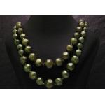 Grüne Juwelier Harnisch Zweireihige Halsketten 