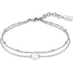 Silberne HUGO BOSS BOSS Perlenarmbänder aus Edelstahl mit Echte Perle für Damen 