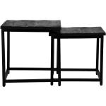 Schwarze Industrial Möbel Exclusive Zweisatztische geölt Breite 0-50cm, Höhe 0-50cm, Tiefe 0-50cm 2-teilig 