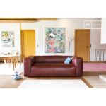 Reduzierte Braune Vintage Pib Zweisitzer-Sofas aus Leder mit Armlehne Breite 100-150cm, Höhe 200-250cm, Tiefe 50-100cm 