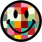 Bunte Moderne Emoji Smiley Runde Runde Teppiche 40 cm mit Basketball-Motiv 